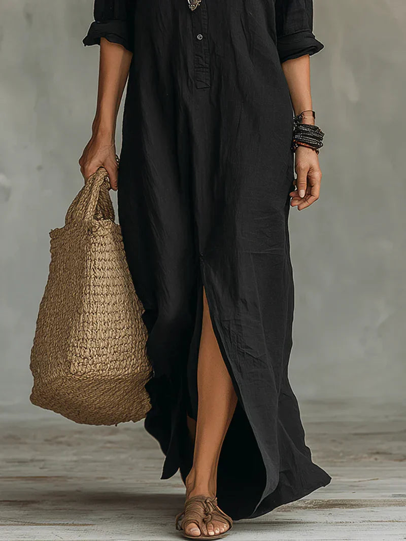 Louie | Maxi vestito disinvolto dalla silhouette lusinghiera
