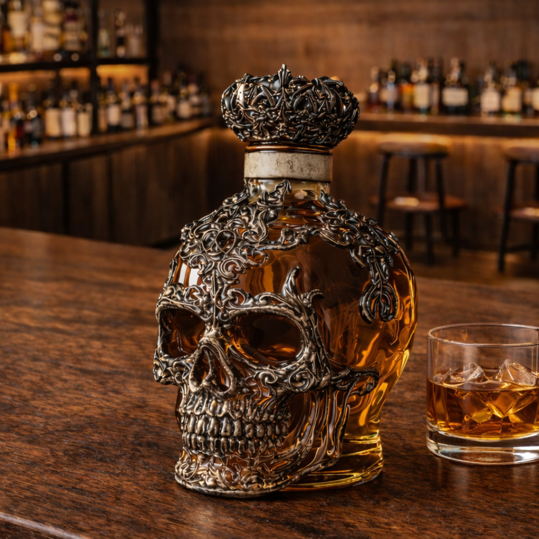 Decanter per whisky - Edizione Teschio