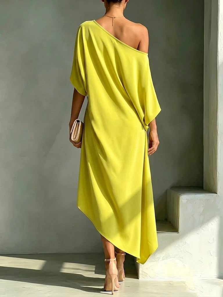 PAULA | Elegante abito asimmetrico