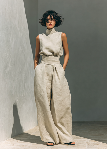 MARIA |Set in lino minimalista