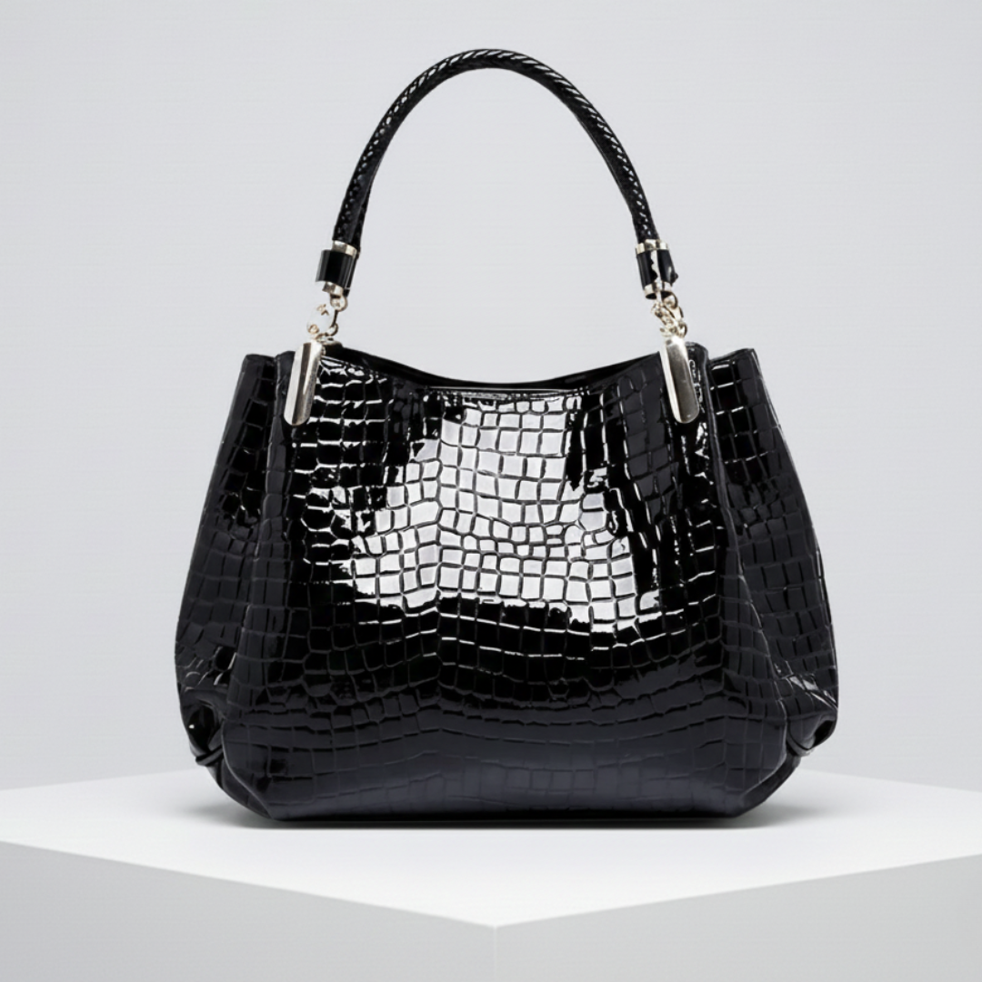 Lusso Milano | Schoudertas met krokodillenlook