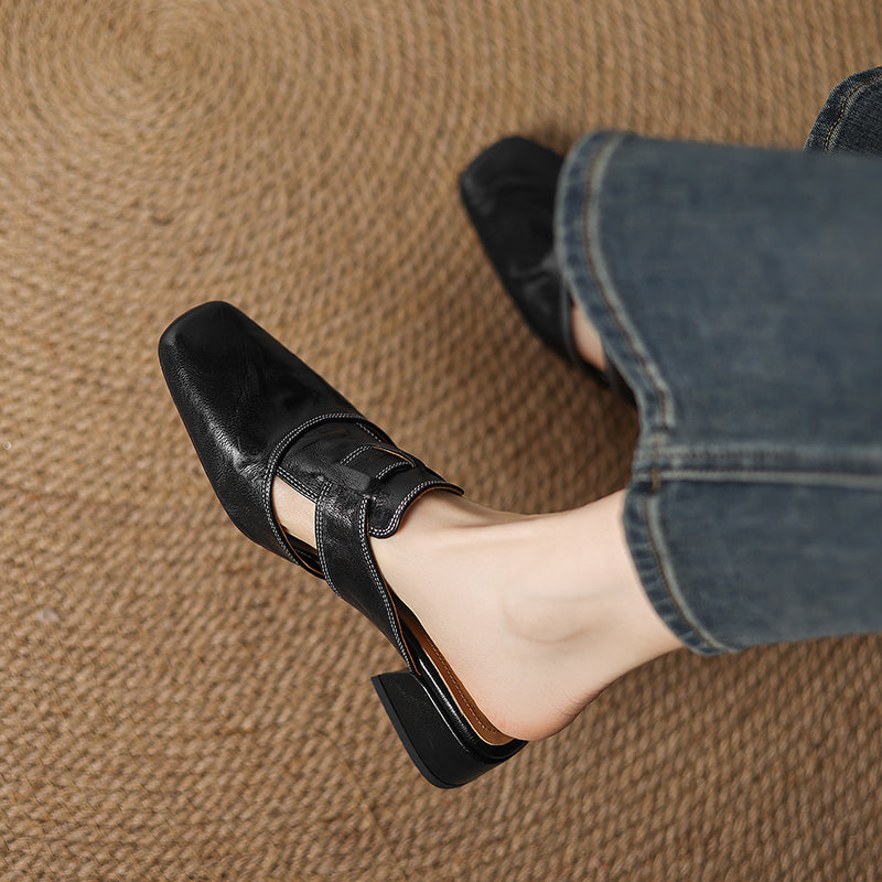 Andie┃mules in vera pelle