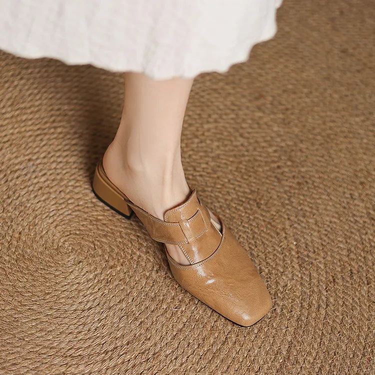 Andie┃mules in vera pelle