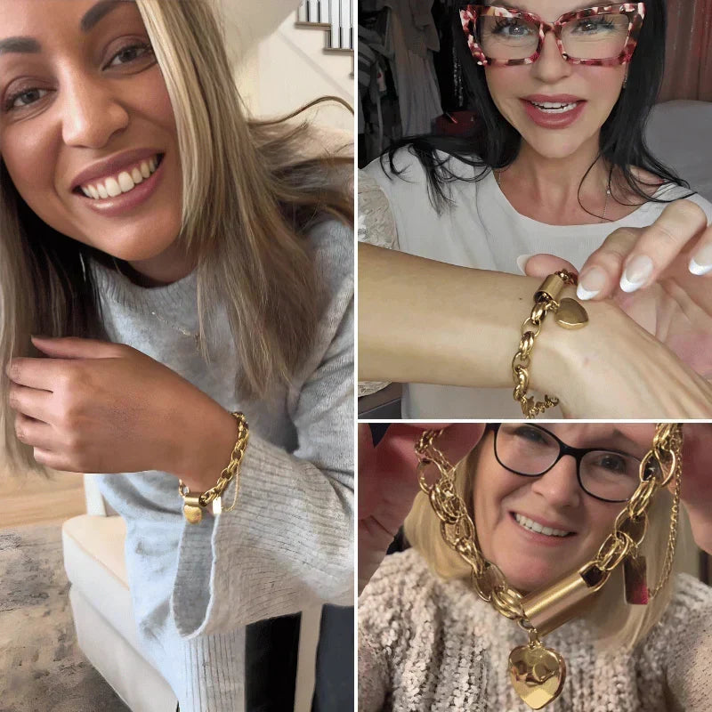 Bracciale a Catena con Cuore