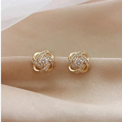 Orecchini a Spirale con Cristalli