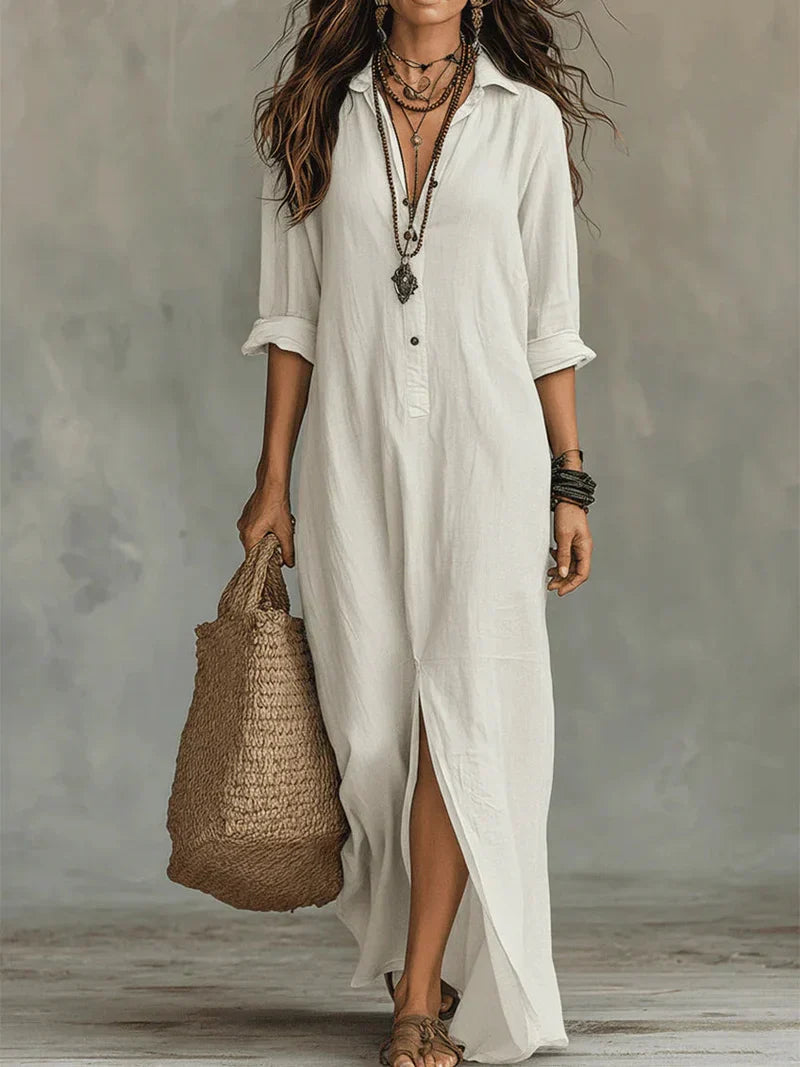 Louie | Maxi vestito disinvolto dalla silhouette lusinghiera