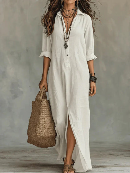 Louie | Maxi vestito disinvolto dalla silhouette lusinghiera