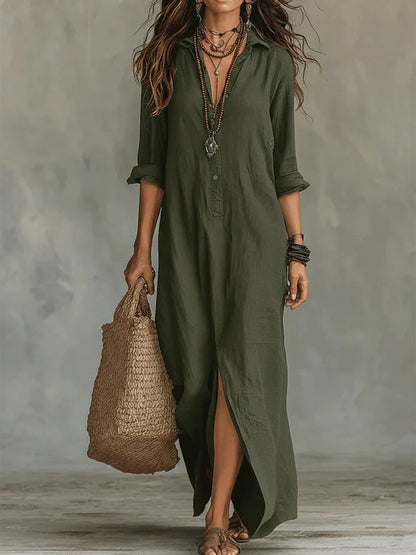 Louie | Maxi vestito disinvolto dalla silhouette lusinghiera