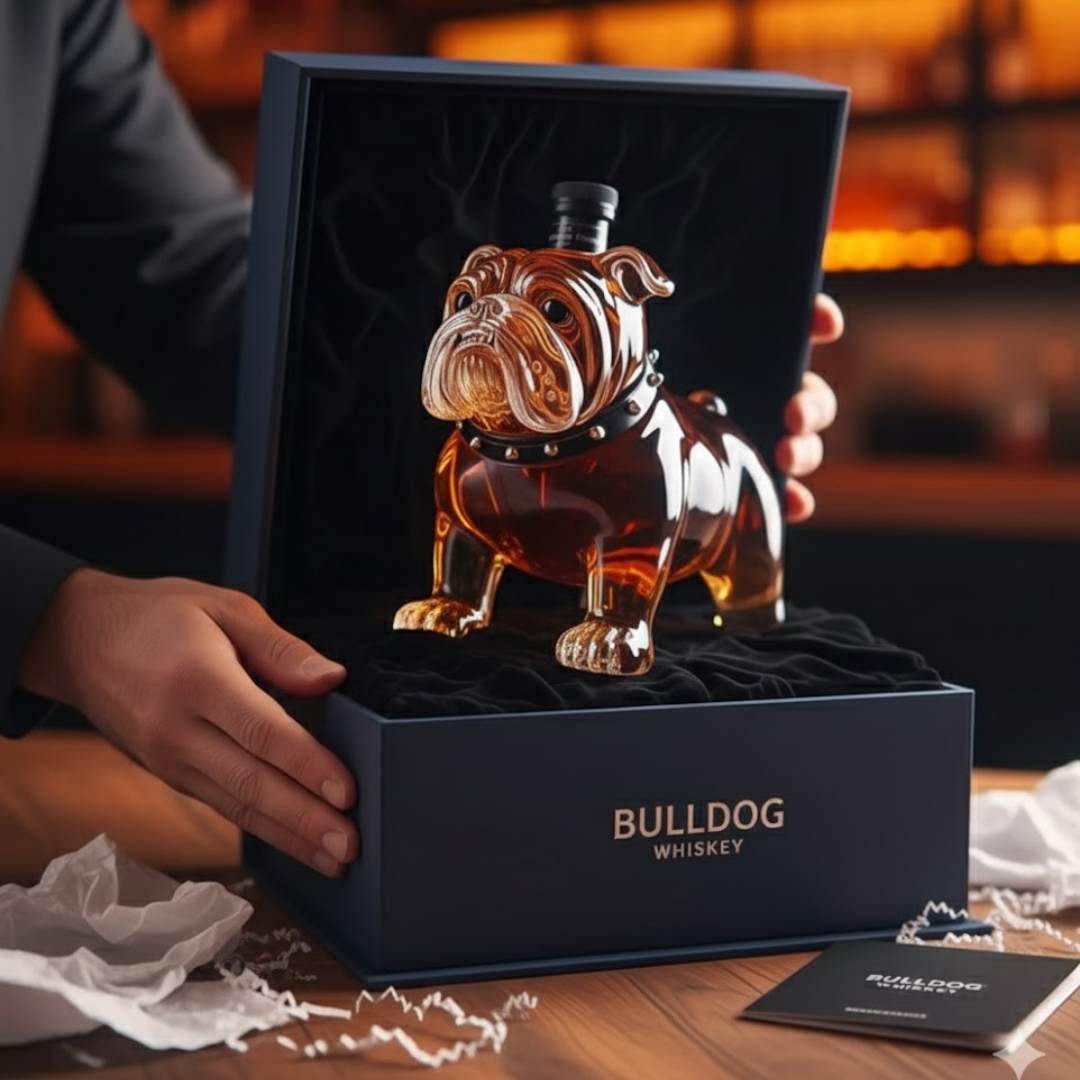Decanter da whisky – Edizione Bulldog – immagine 3