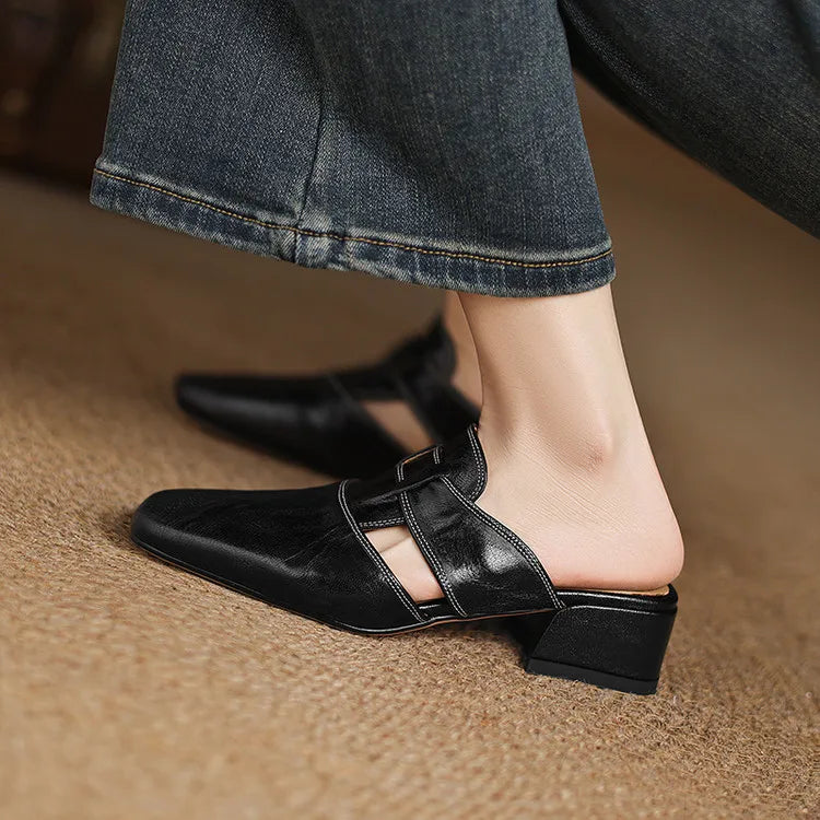 Andie┃mules in vera pelle