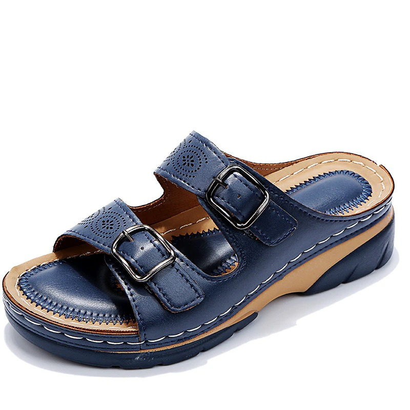 Sandali Ortopedici Confort Amélie - Blu navy