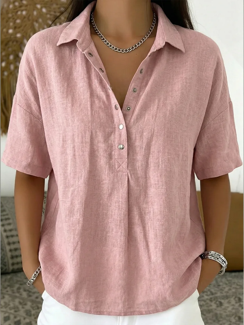 Blusa Charlotte Elegante e Confortevole - Rosa