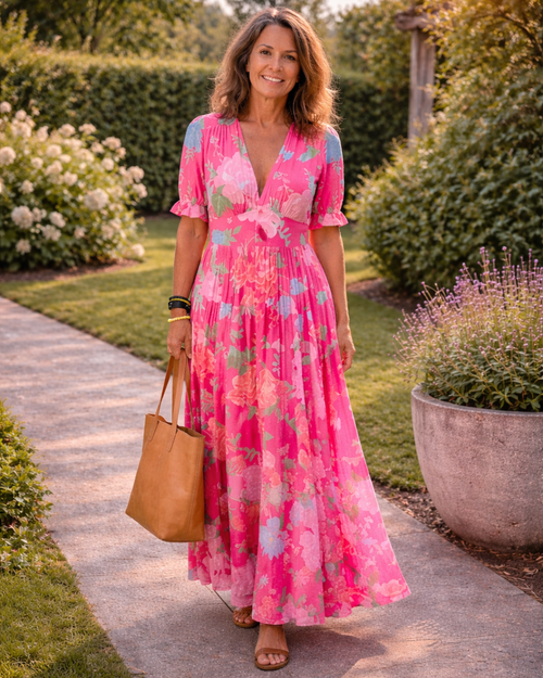 IONE™ | Abito midi floreale
