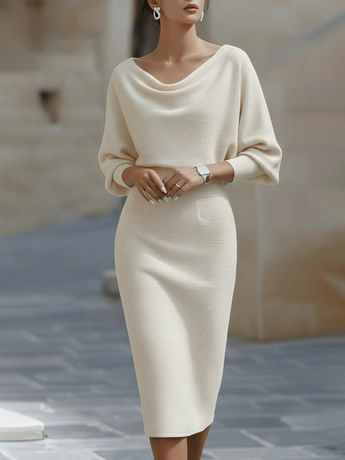 LYDIA™ | Abito midi drappeggiato