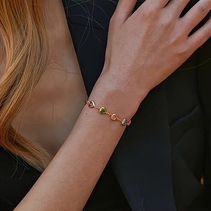 Bracciale con Cuori Multicolore