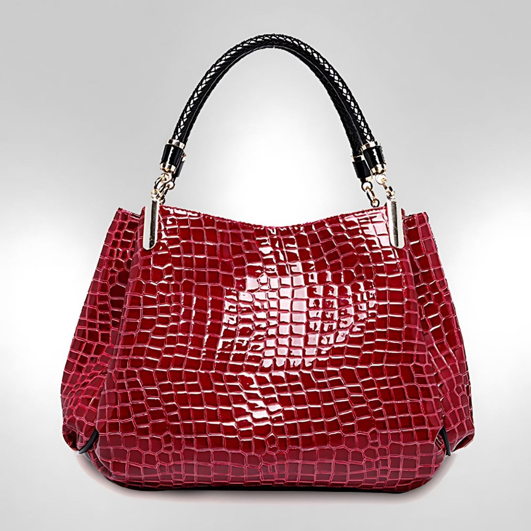 Lusso Milano | Schoudertas met krokodillenlook