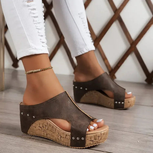 MARA™ | Sandali comfort con zeppa