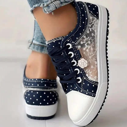Caro | Sneakers Donna Eleganti con Dettagli Floreali