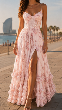 Floreale rosa chiaro