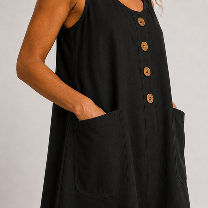 Maudette™ | Abito morbido con bottoni