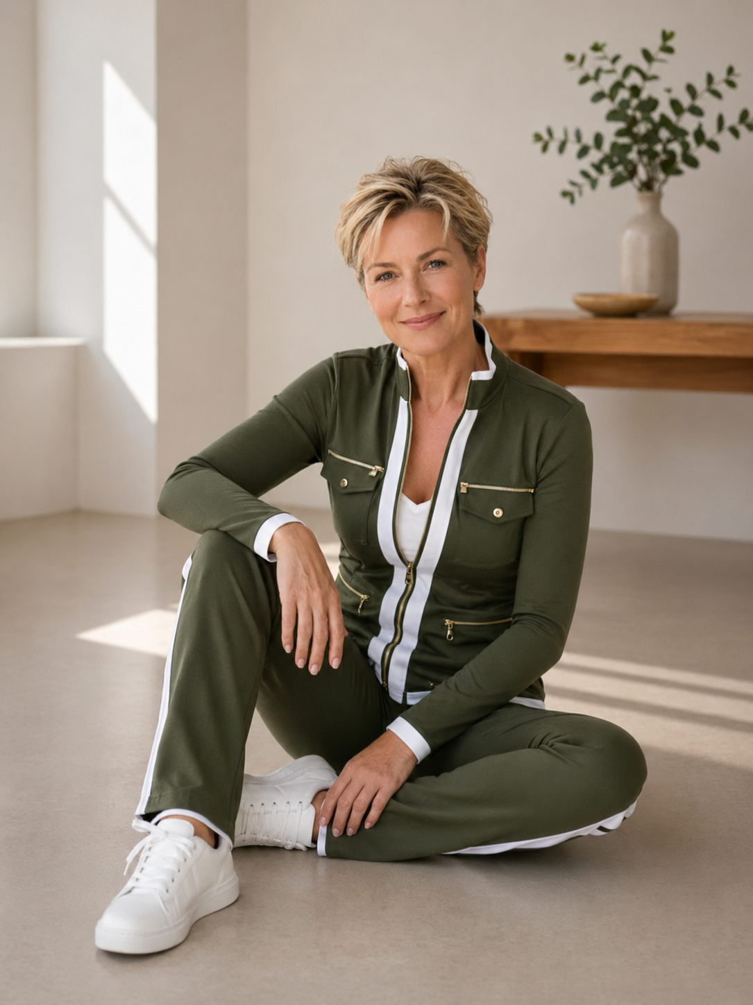Federica™ | Zachte set met contrasterende biezen