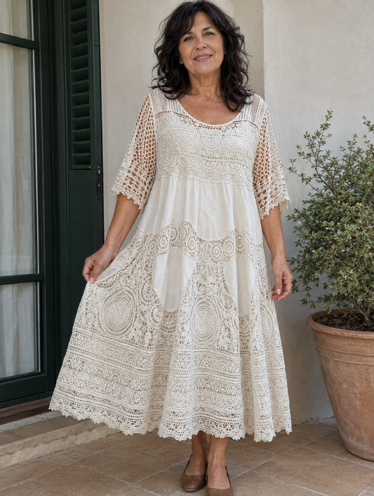 Yasmina™ | Abito in pizzo boho