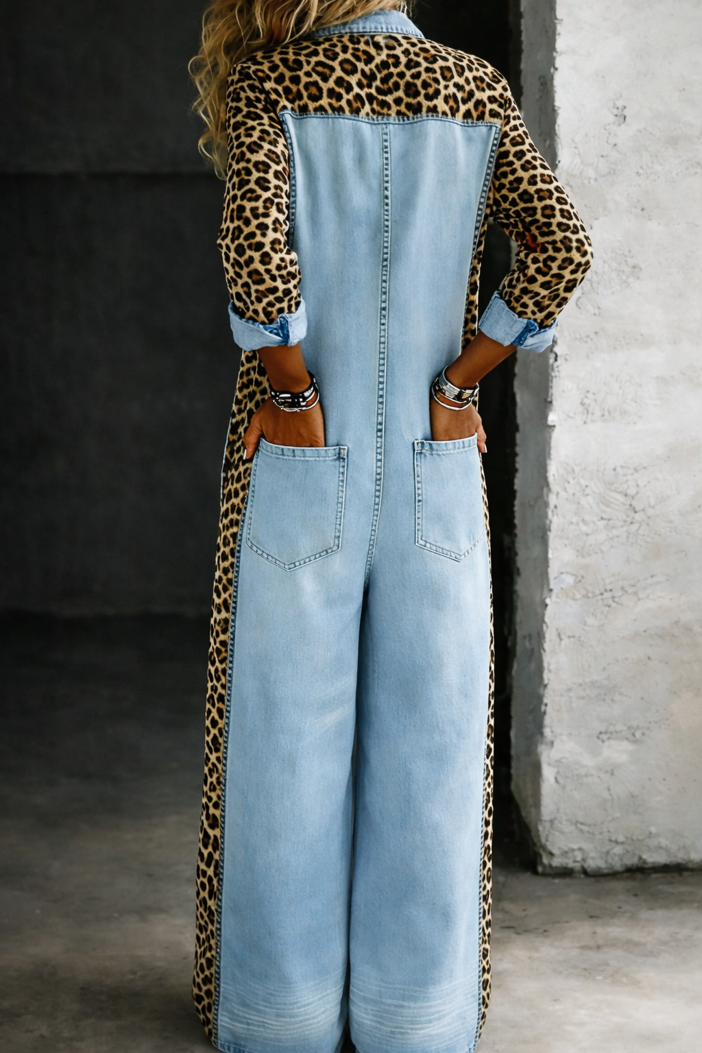 Amanda | Tuta camicia in denim