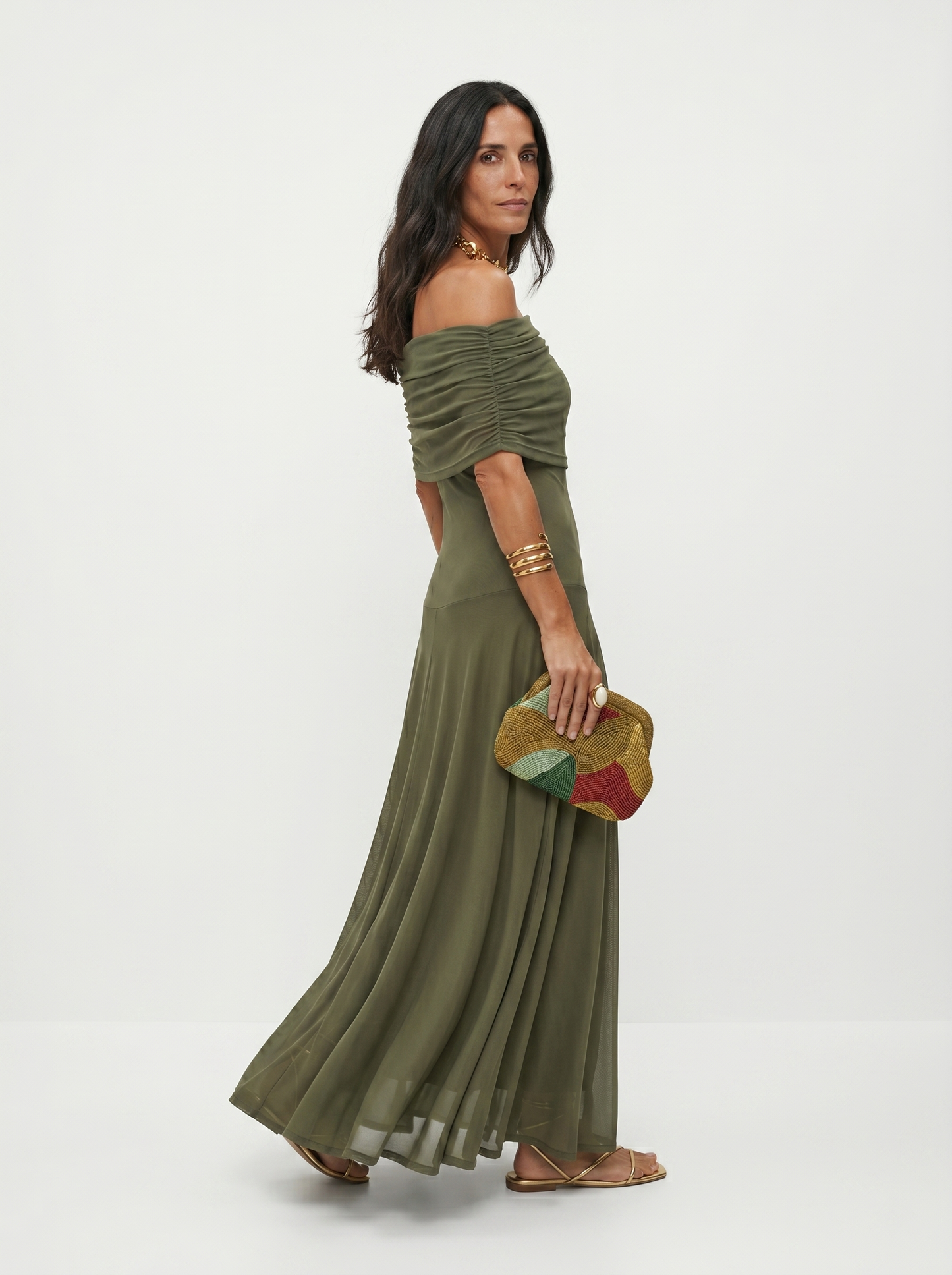 Carla | Vestido maxi elegante e scollato
