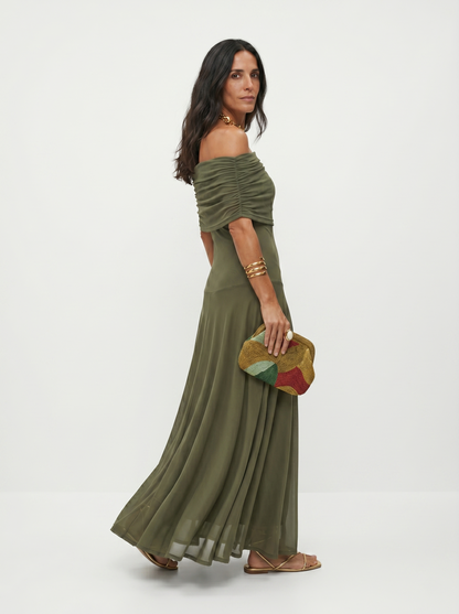 Carla | Vestido maxi elegante e scollato