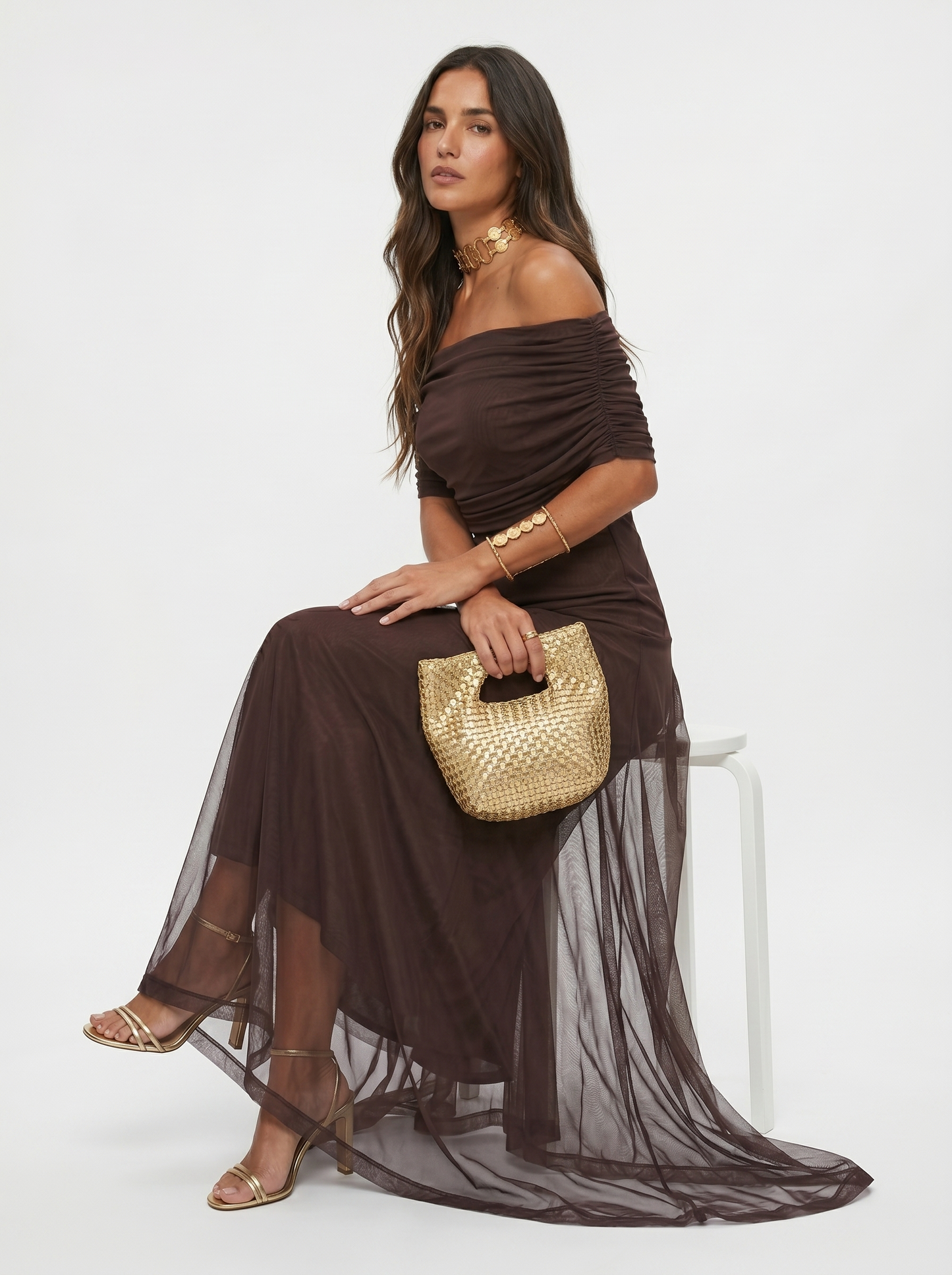 Carla | Vestido maxi elegante e scollato