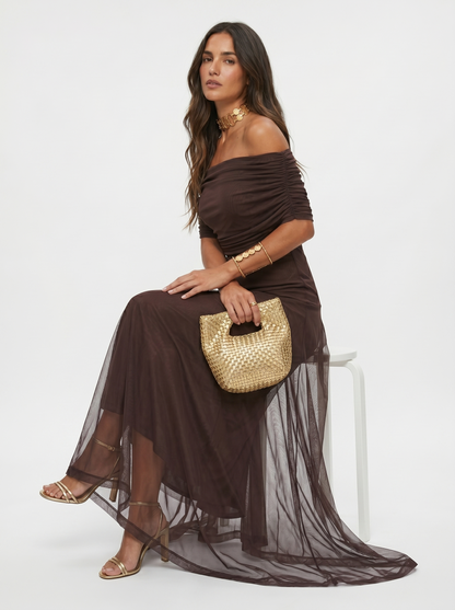 Carla | Vestido maxi elegante e scollato