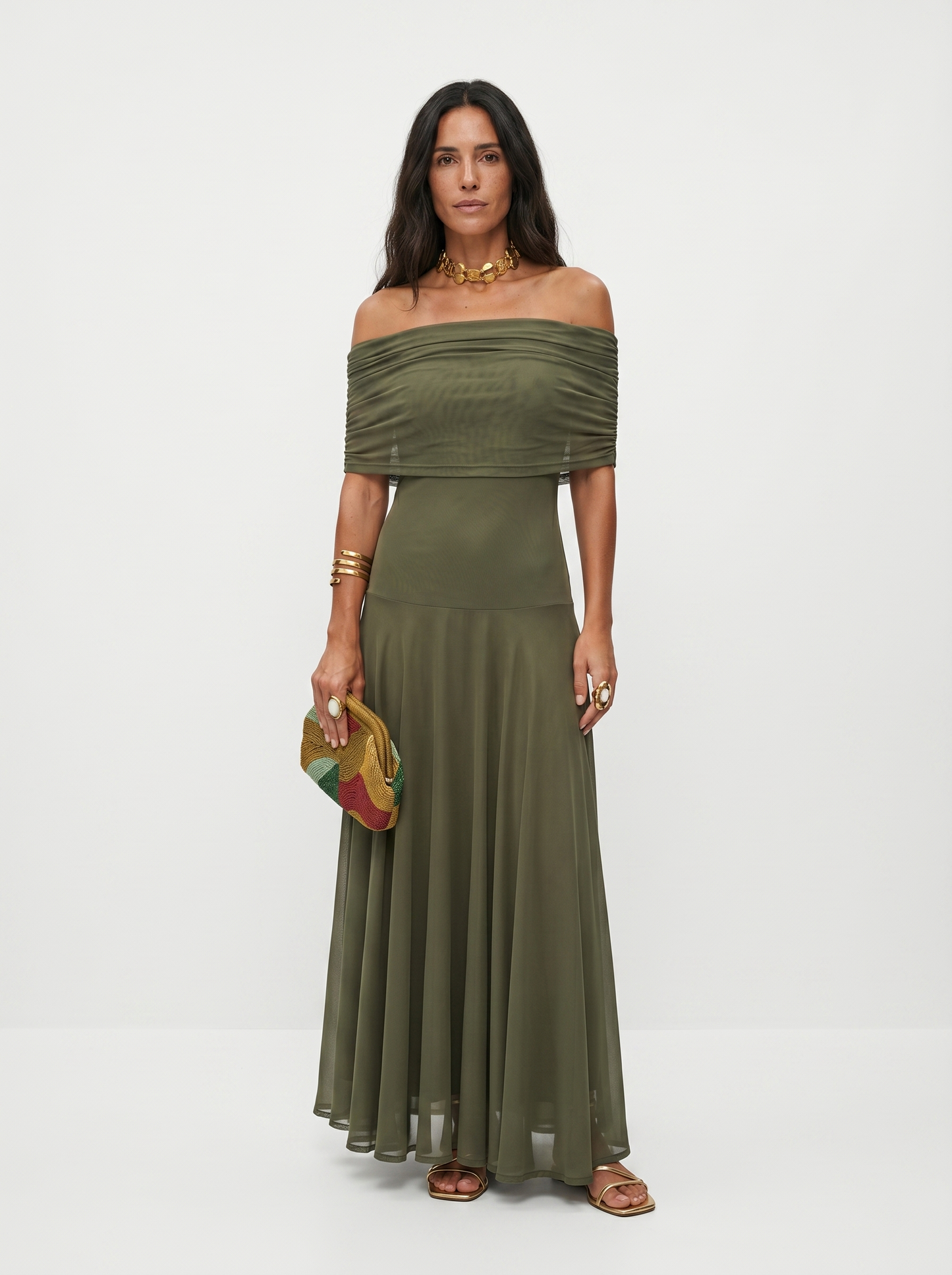 Carla | Vestido maxi elegante e scollato