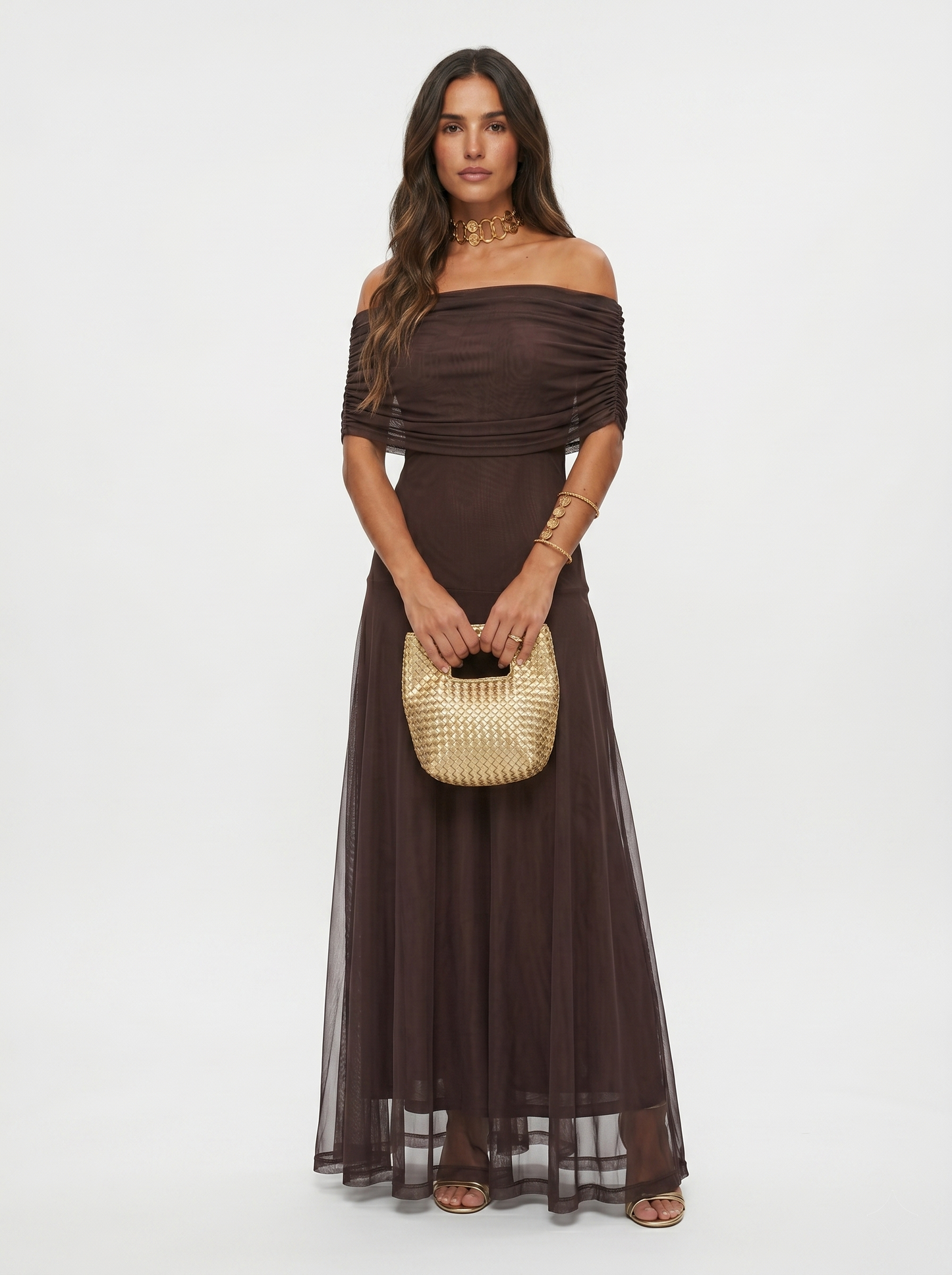 Carla | Vestido maxi elegante e scollato