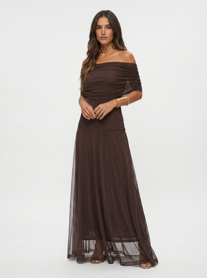 Carla | Vestido maxi elegante e scollato