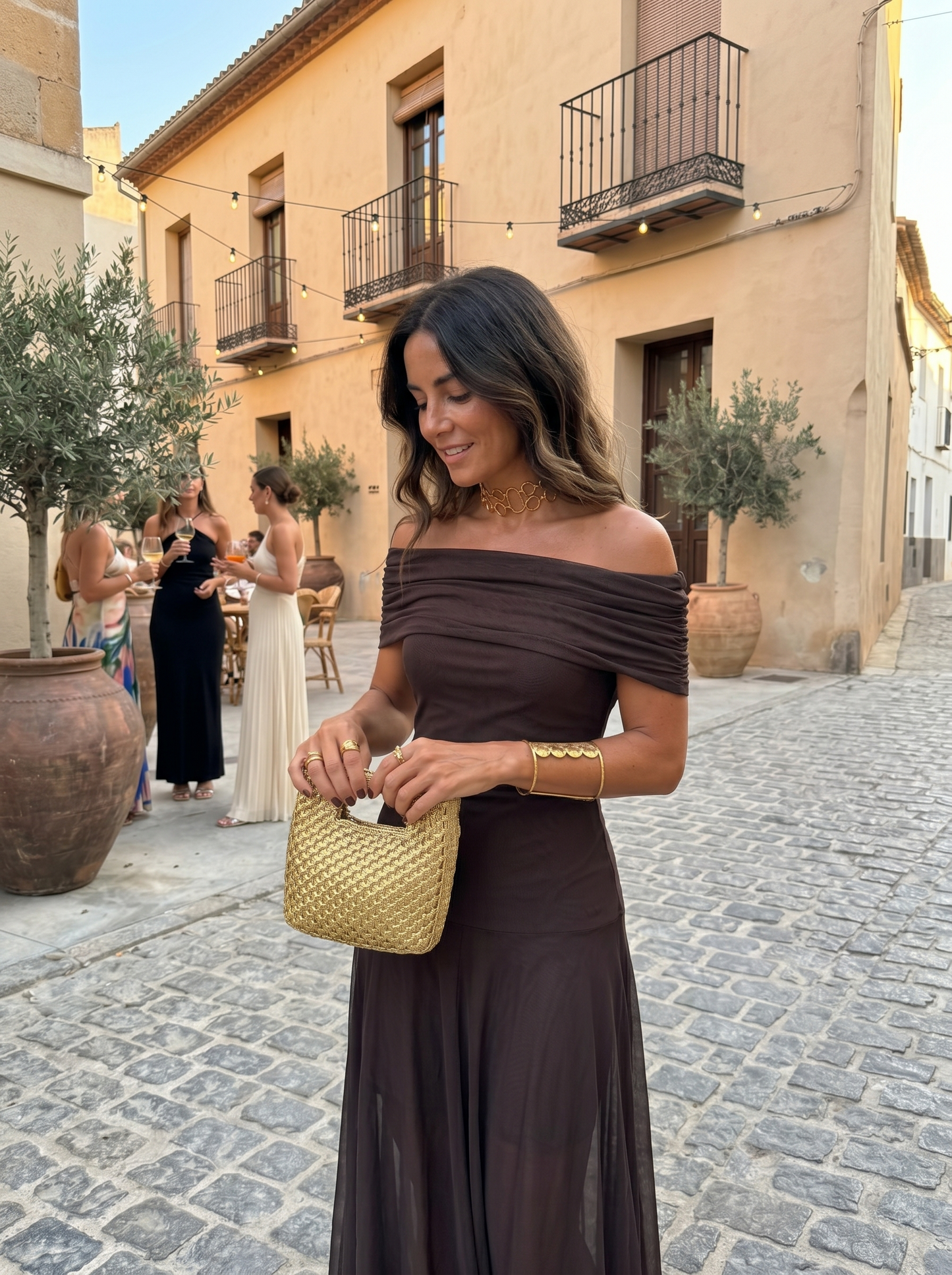 Carla | Vestido maxi elegante e scollato