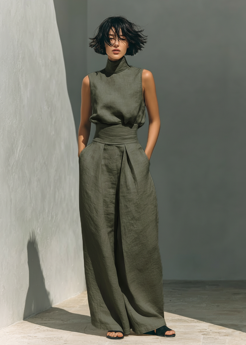 MARIA |Set in lino minimalista