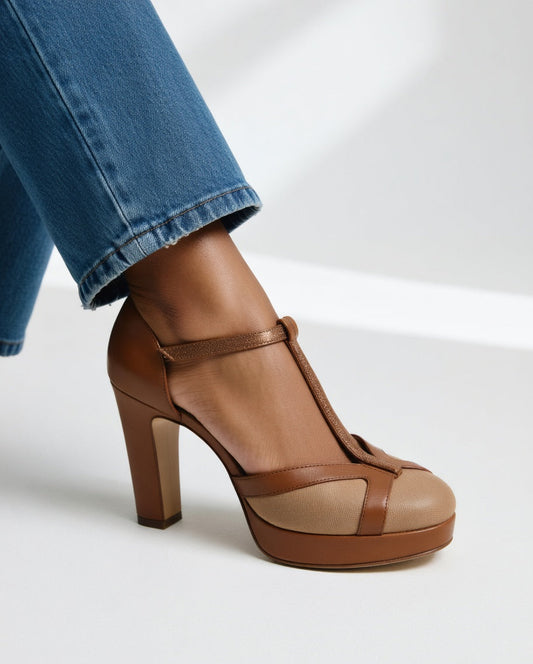 Maëlyne™ — Décolleté retrò eleganti con supporto ergonomico