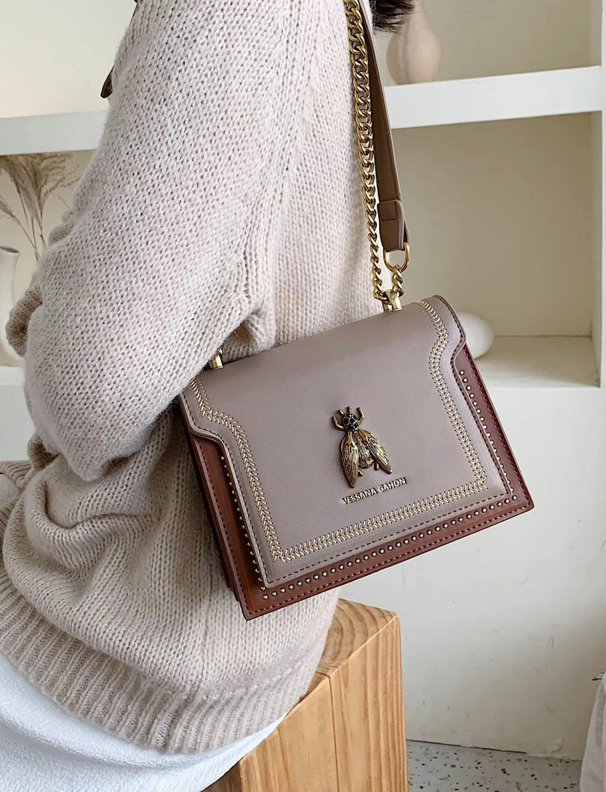 Éloria Paris | Luxe handtas met kettingriem