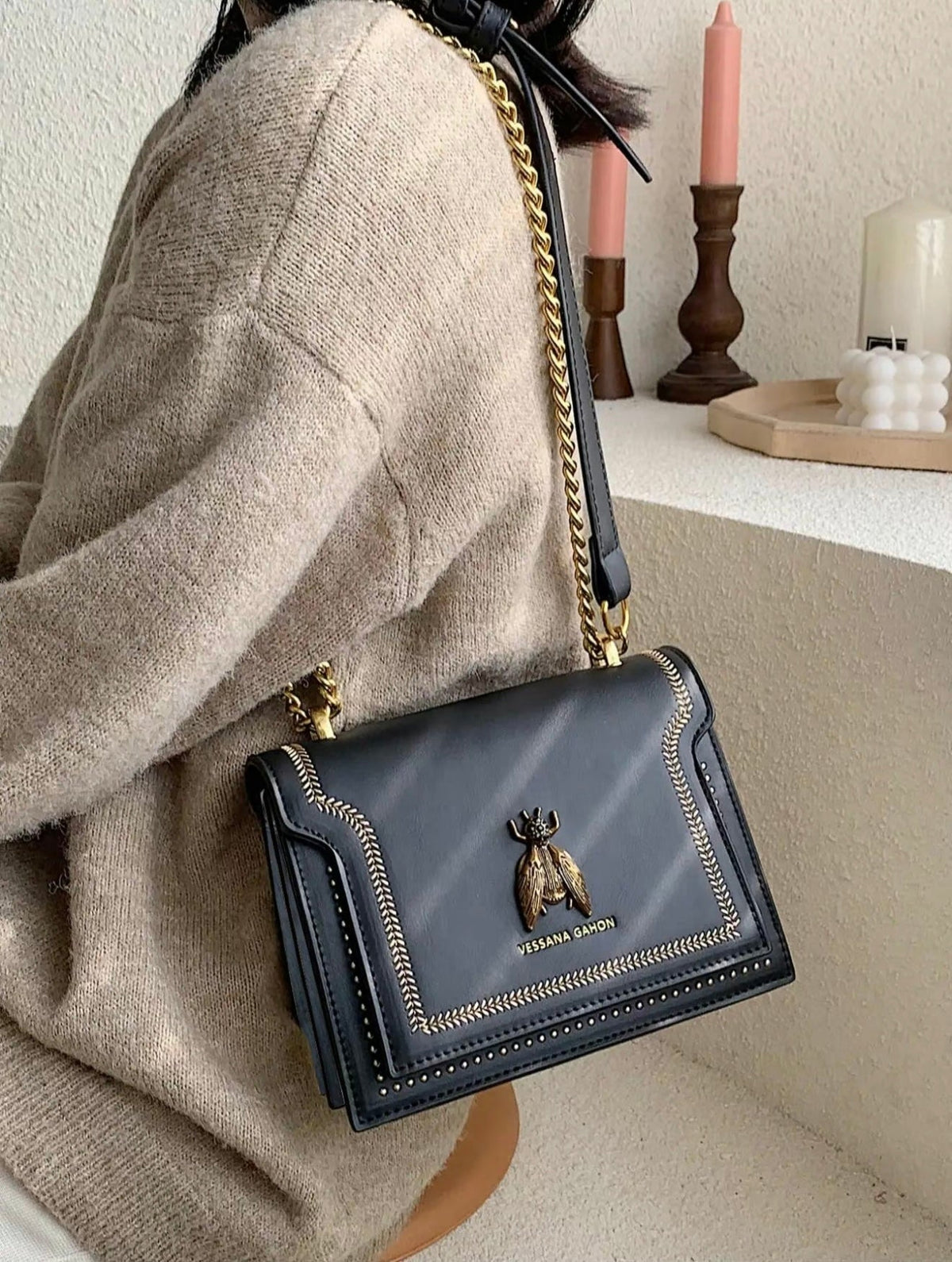 Éloria Paris | Luxe handtas met kettingriem
