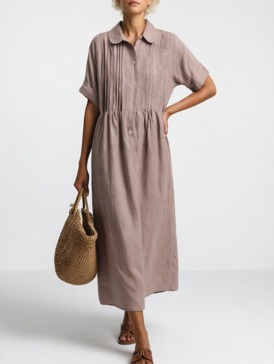 Robe Chemisiera Estiva Lysandra™ - Kaki