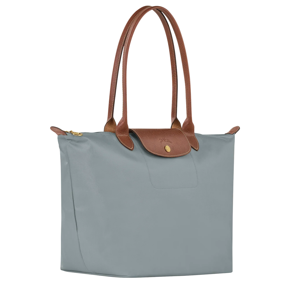 Longchamp | Grote Le Pliage-tas – Staal