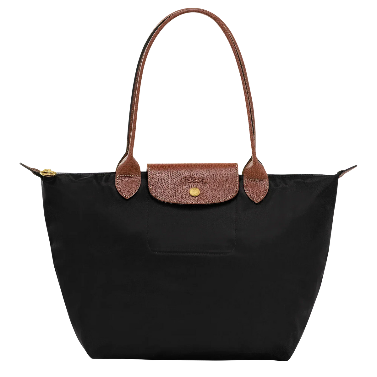 Longchamp | Middelgrote Le Pliage-tas – Zwart