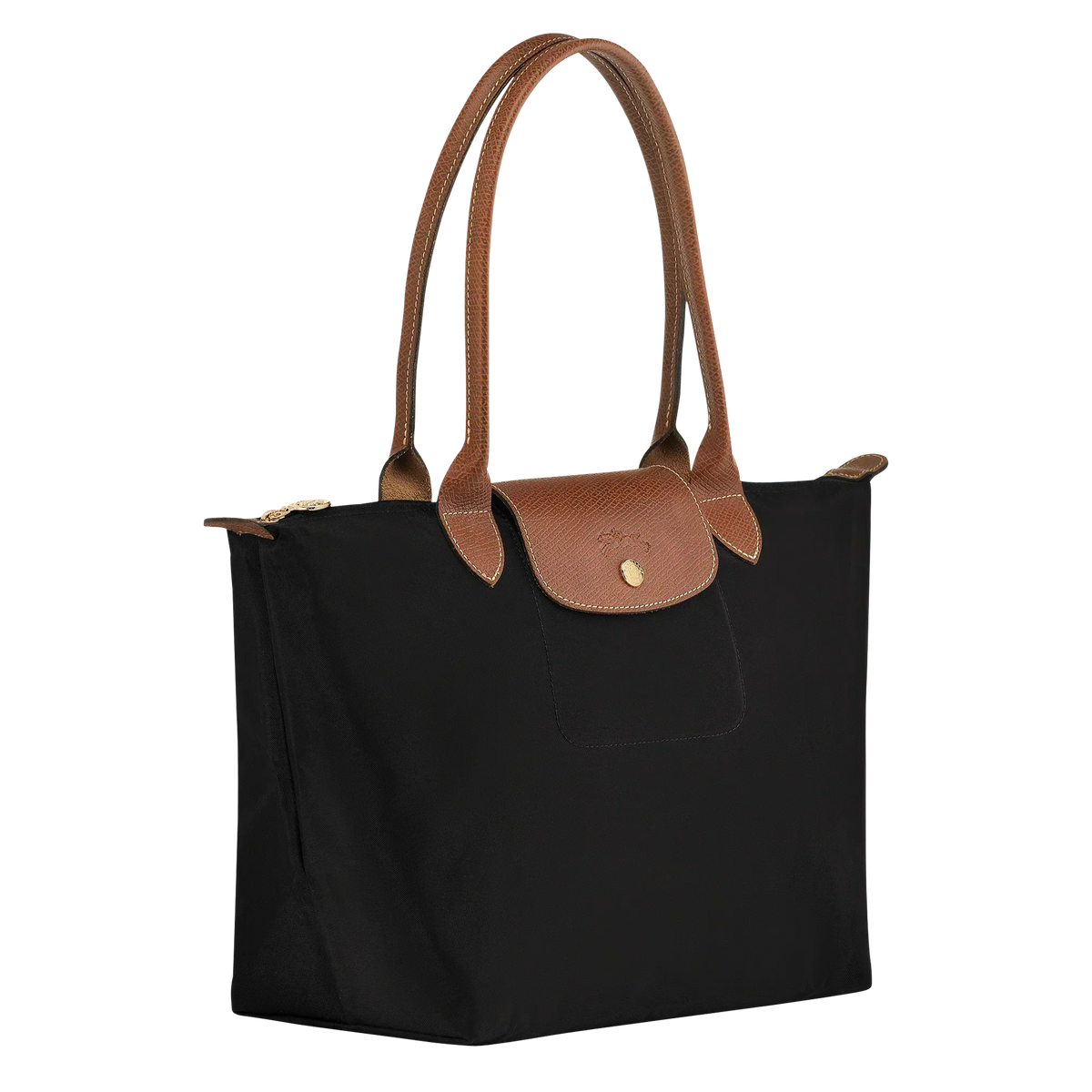 Longchamp | Middelgrote Le Pliage-tas – Zwart