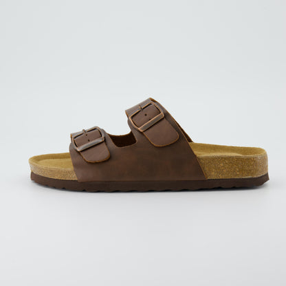 Sandali con plantare in sughero Lane - Marrone oily