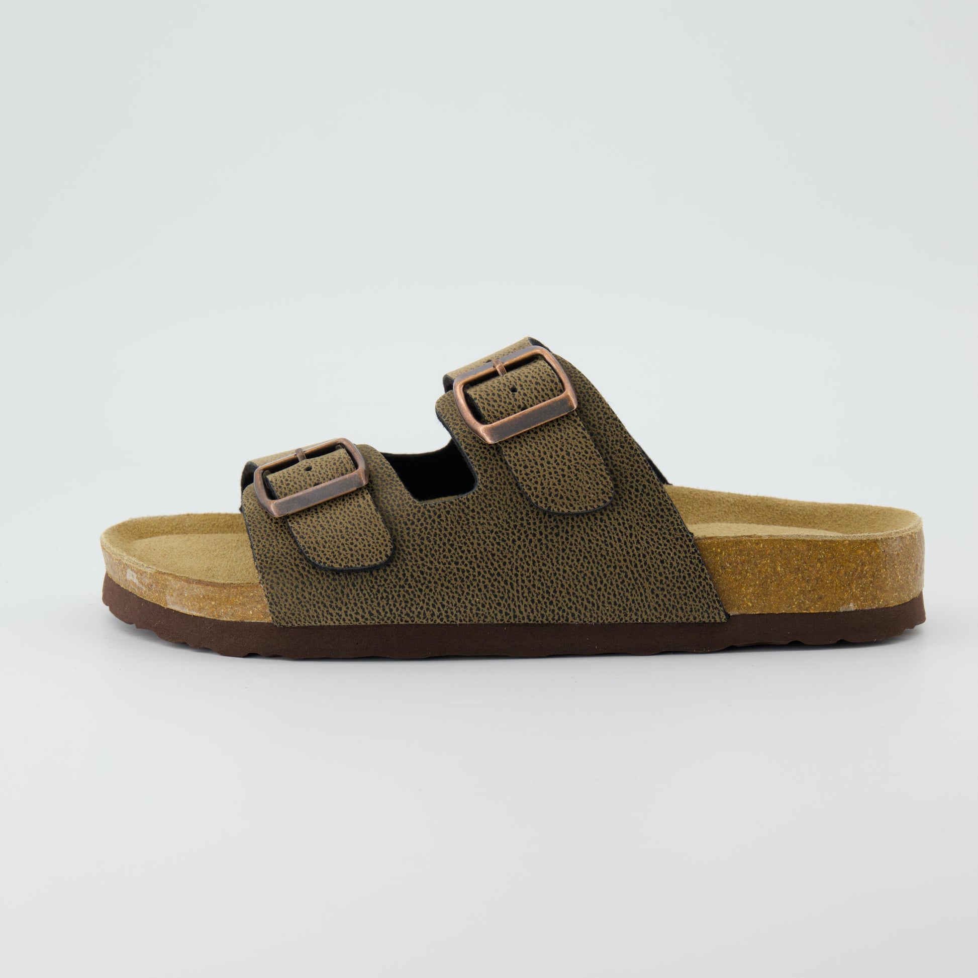 Sandali con plantare in sughero Lane - Marrone rugged