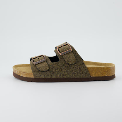 Sandali con plantare in sughero Lane - Marrone rugged
