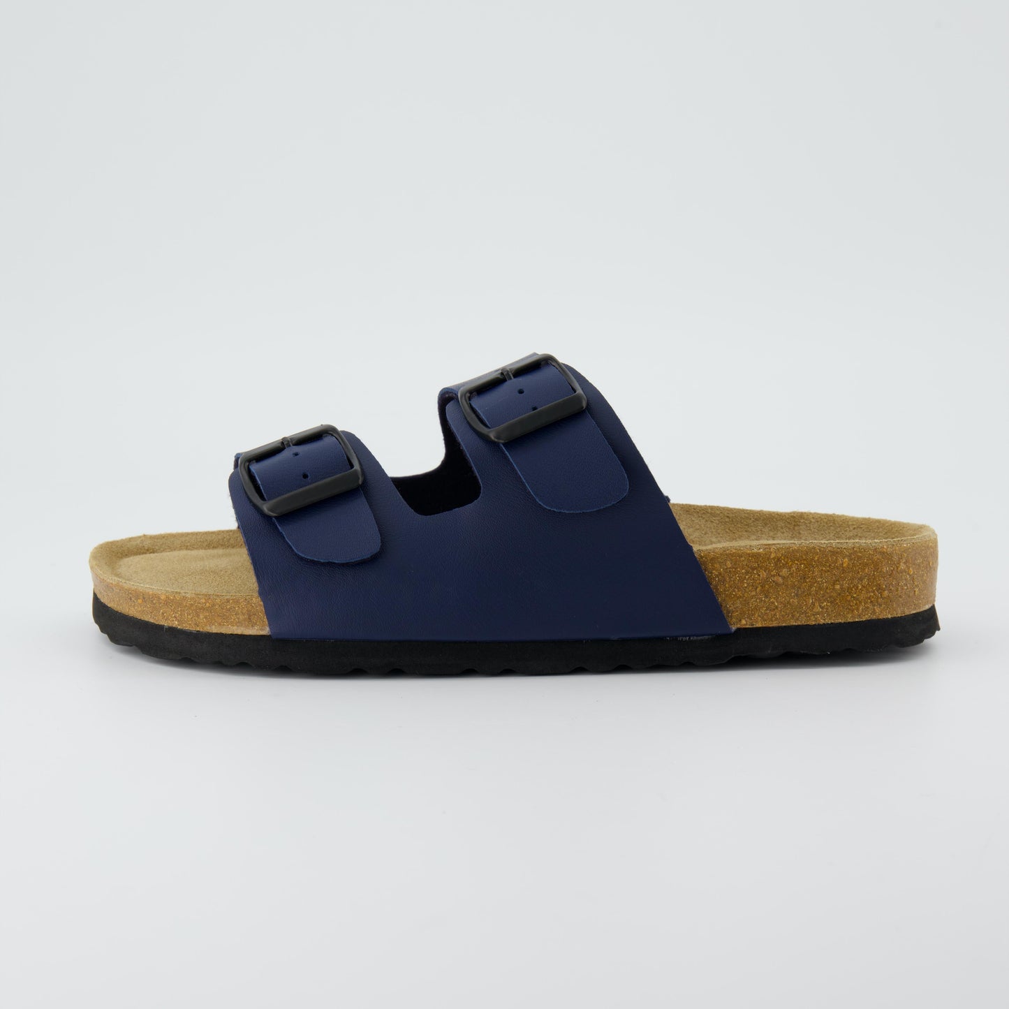 Sandali con plantare in sughero Lane - Blu navy nappa