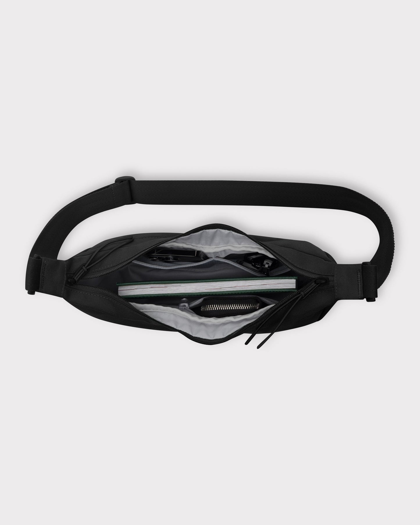 Borsa Half Moon Ally Medium lilla vista frontale