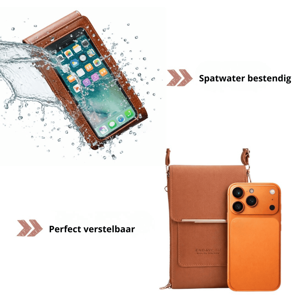 Nova | 2-in-1 telefoontasje met touchscreenvenster