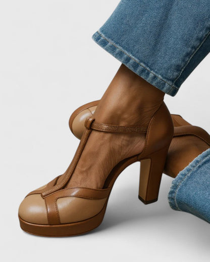 Maëlyne™ — Décolleté retrò eleganti con supporto ergonomico